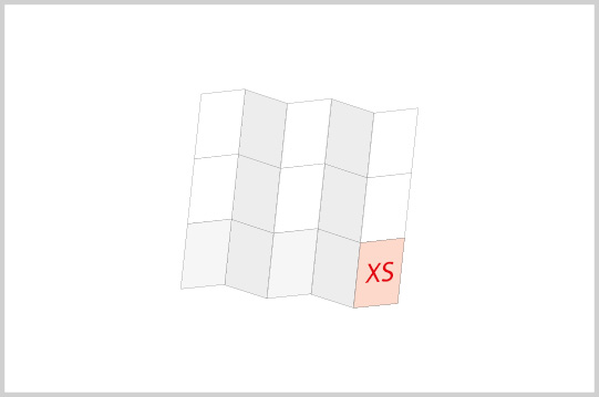 Mini-FOLDER Größe XS, 5x3, 90 g/m² Vorderseite