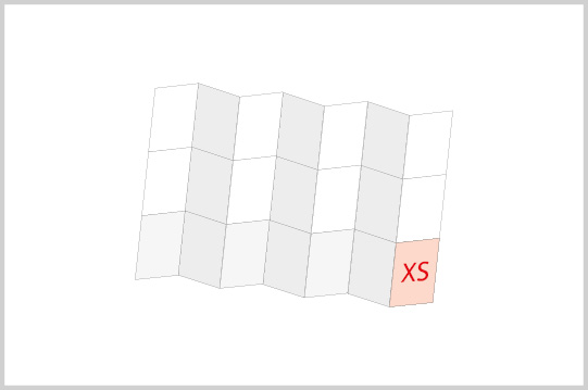 Mini-FOLDER Größe XS, 7x3, 90 g/m² Vorderseite