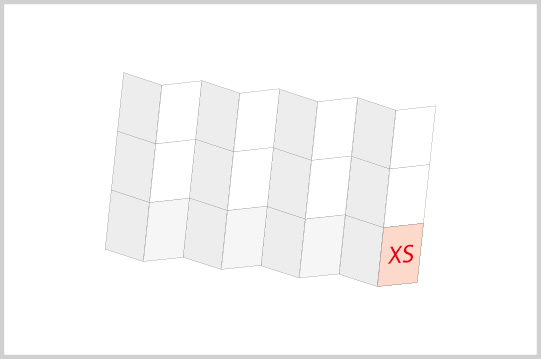 Mini-FOLDER Größe XS, 8x3, 90 g/m² Vorderseite