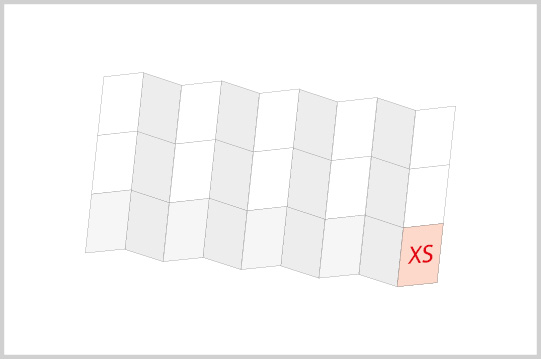 Mini-FOLDER Größe XS, 9x3, 90 g/m² Vorderseite