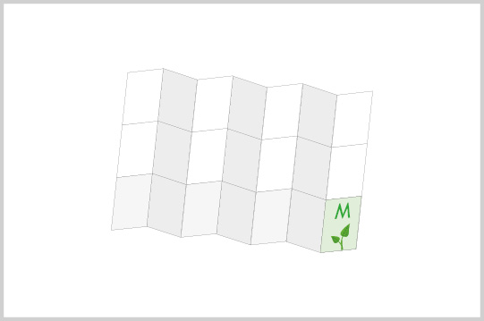 Mini-FOLDER Größe M, 7x3, 80 g/m² Vorderseite