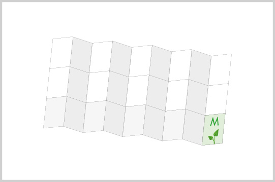 Mini-FOLDER Größe M, 9x3, 80 g/m² Vorderseite