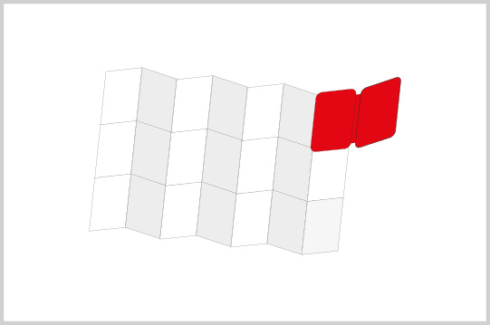 Mini-FOLDER, US Karte, Gr. M, 7x3, 90 g/m² Rückseite