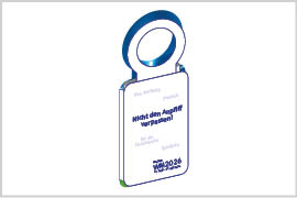 Umschlag mit Ihrer Werbung - Vorderseite