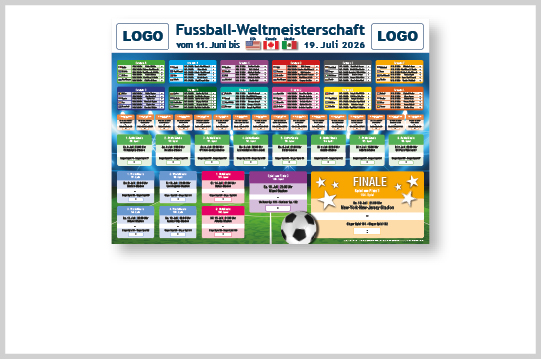 Wandplaner zur WM 2026